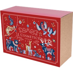 LC | Подарочная коробка | Christmas Spirit | Красная (обечайка + короб)
250*170*97 мм