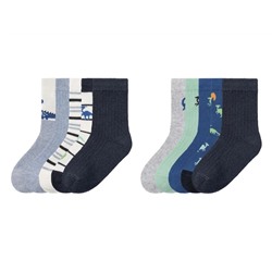 lupilu® Kleinkinder Jungen Socken, 5 Paar, hoher Bio-Baumwollanteil