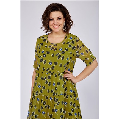 Платье Novella Sharm 3968-1-Р олива