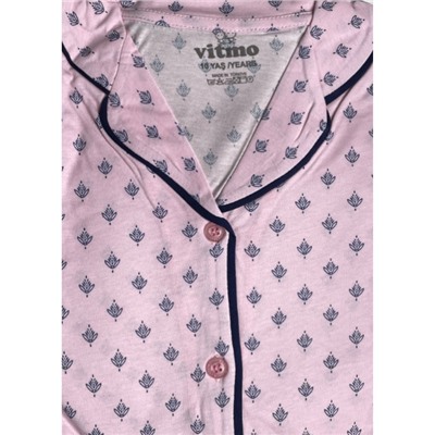 42149 Пижама на пуговицах для девочек Vitmo
