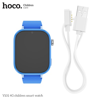 Детские смарт-часы HOCO Y101 4G GPS (голубой)