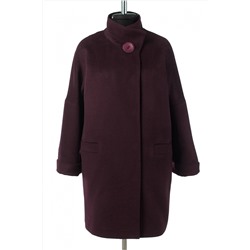 01-11081 Пальто женское демисезонное Ворса бордовый