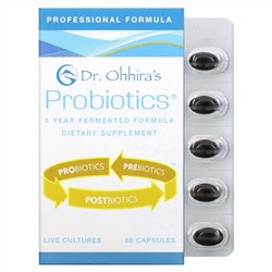 Dr. Ohhira's, Essential Formulas Inc., Probiotics, Professional Formula, 60 капсул