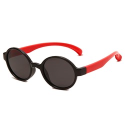 IQ10023 - Детские солнцезащитные очки ICONIQ Kids S5006 С2 черный-красный