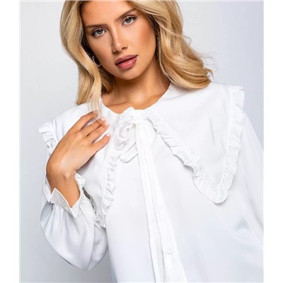 Блуза #БШ2584, белый