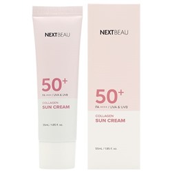 NEXTBEAU Collagen Sun Cream SPF 50+ / PA++++ Солнцезащитный омолаживающий крем с коллагеном SPF 50+ / PA++++ 55мл