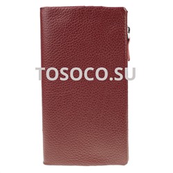 15 9918 d.red кошелек GENUINE LEATHER натуральная кожа 9x19x2