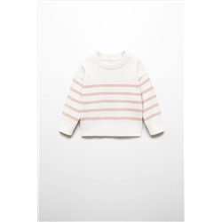 Mango Striped Cotton-Blend Sweater