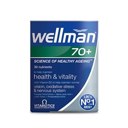 Vitabiotics Wellman Витабиотики Веллман 70+ 30 таблеток