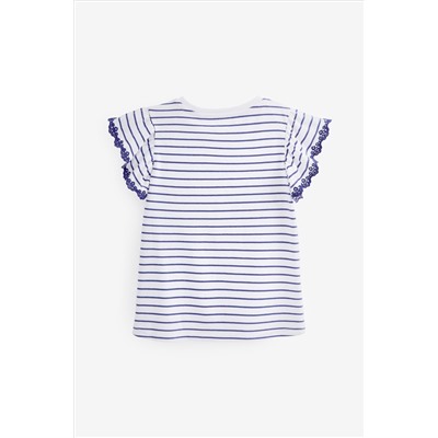 Broderie Frill Sleeve T-Shirt (3-16yrs)