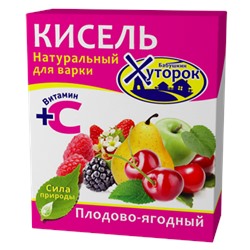 Кисель БРИКЕТ "Бабушкин Хуторок" Плодово-ягодный 180 гр.
