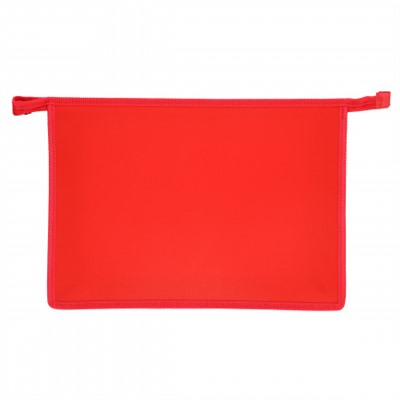 Папка для тетрадей А4, пластик, на молнии сверху, цвет красный, универсальный КОКОС 230694