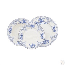 Набор тарелок 18 предметов Bernadotte Синие розы