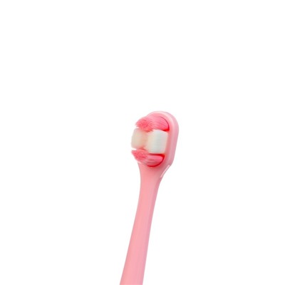 Зубная щётка, детская, 2-9 лет, 10 000 щетинок, ультрамягкая, розовая