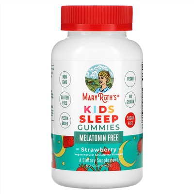 MaryRuth Organics, Жевательные мармеладки для сна, клубника, 60 жевательных таблеток