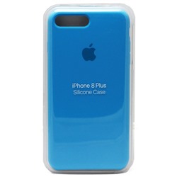 Силиконовый чехол для iPhone 7 Plus / 8 Plus ярко-голубой