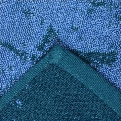 Полотенце махровое Этель "Павел" синий, 50х90см, 100% хлопок, 420гр/м2
