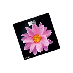 Весы напольные Centek CT-2416 (Pink Flower) электронные 180кг, 0,1кг, LCD 45x28, размер 26х26см