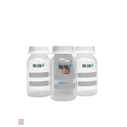 Бутылочки-контейнеры для молока, набор из 3 шт, 125 мл, Мамина радость
