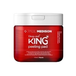 PAUL MEDISON Deep-red King Peeling Pad Очищающие пэды для лица с экстрактом центеллы азиатской 70шт