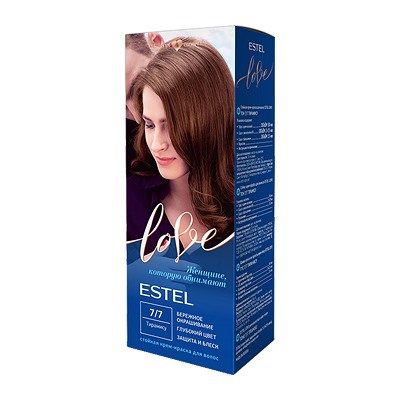 Estel Essex Краска для волос - 7/7 Средне-русый коричневый /Кофе с молоком/ 60мл