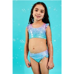 Angels By Accessorize Girls Pink Mermaid Bikini Set