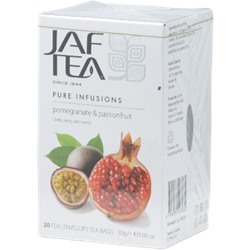 JAF TEA. Pure Infusions. Гранат-маракуйя карт.пачка