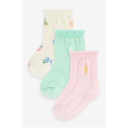 Polo Ralph Lauren Baby Pink Socks 3 Pack