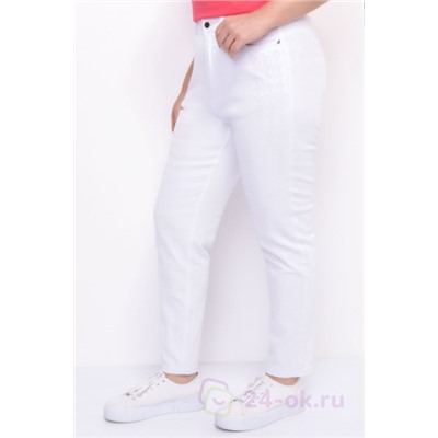 Джинсы 3226 - Белые джинсы с вышивкой 3226