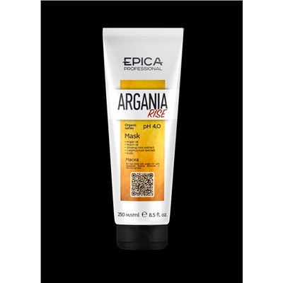 Argania Rise ORGANIC Маска для придания блеска с маслом арганы, 250 мл.