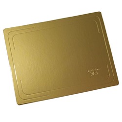 Подложка усиленная ПРЯМОУГОЛЬНАЯ золото/жемчуг (40х60) толщина 3,2 мм