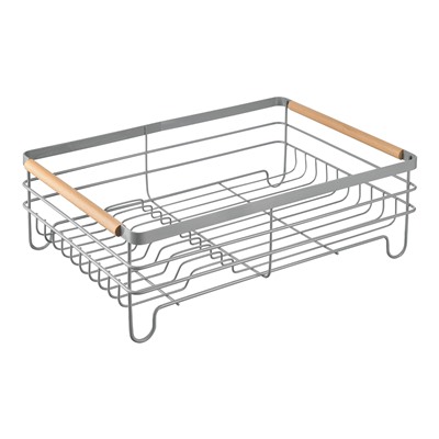 Сушилка для посуды Granli, 43x30,5x14 см, серая