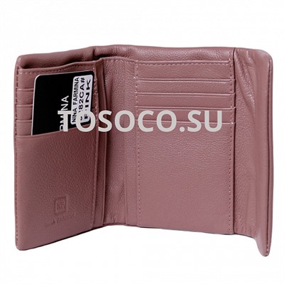 nf-9282CA PINK кошелек Nina Farmina натуральная кожа 10x12x2