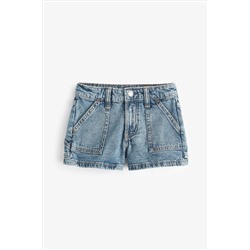 Gap Denim High Rise Cargo Shorts (6-13yrs)