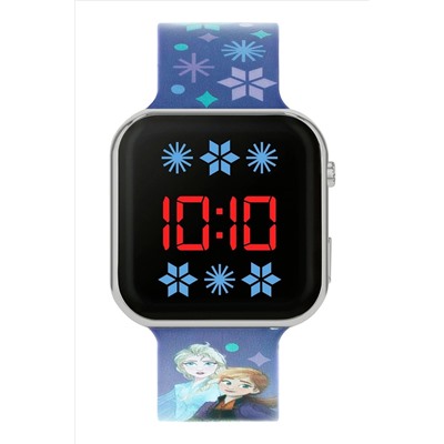 Peers Hardy Multi Disney Frozen Blue Printed Strap LED Watch