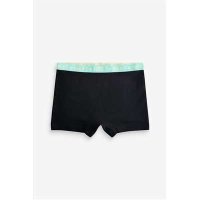 Black Bright Waistband Briefs 5 Pack (2-16yrs)