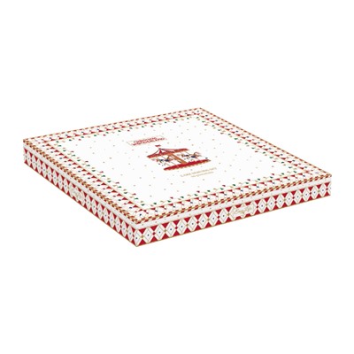 Блюдо для торта с лопаткой Рождественская карусель, 32 см, 60828