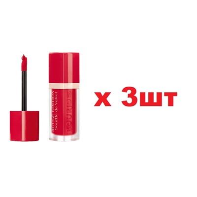 Bourjois Souffle de Velvet Бархатный флюид для губ 06 Cherry leaders 3шт