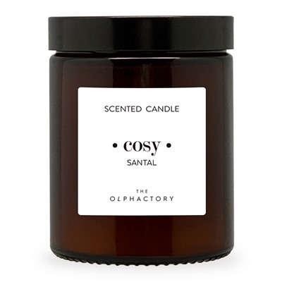 Свеча ароматическая The Olphactory, Cozy, Santal, 30 ч