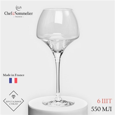 Набор бокалов для вина Chef&Sommelier OPEN UP, 550 мл, хрустальное стекло, 6 шт.