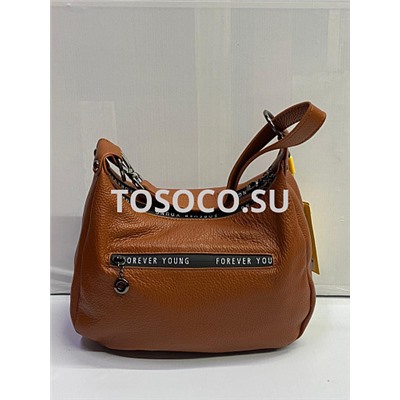 6681-2 brown сумка  Wifeore натуральная кожа 22x12x25