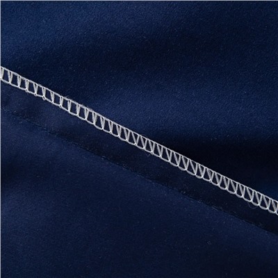 Комплект постельного белья Однотонный Сатин Вышивка на резинке CHR021