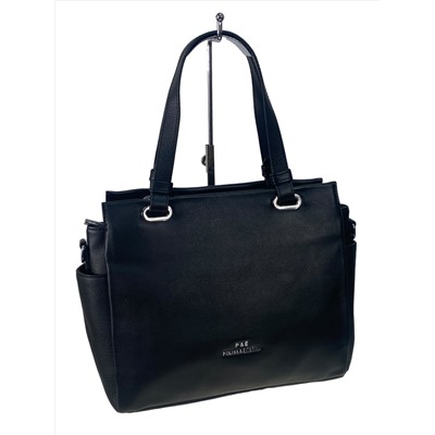 Женская сумка из натуральной кожи цвет черный