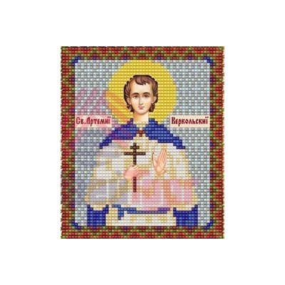 Набор для вышивания бисером ВБ-137 "Икона Св. Артемия Веркольского"