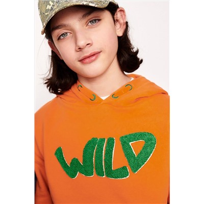 Monsoon Orange Wild Oversized Hoodie