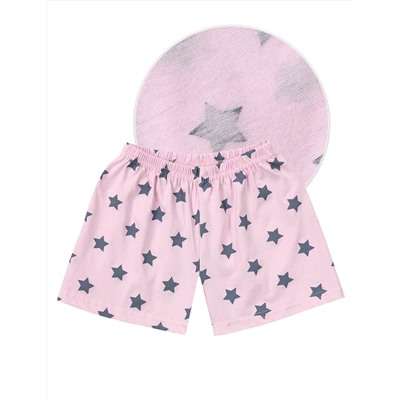 Пижама детская KETMIN POSITIVE цв.Розовый со звёздами (Футболка/Шорты)