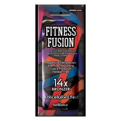Крем д/солярия на основе алоэ “Fitness Fusion”14х bronzer,15мл (экстракт клюквы,зверобоя,кофеином)