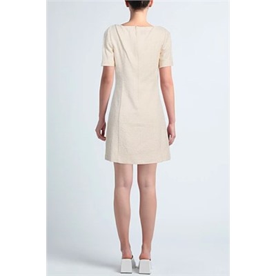 Vestido trapecio - Beige