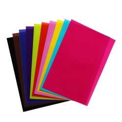 УЦЕНКА Бумага цветная формат А4 10 листов 10 цветов самоклеящаяся, плотность 70 г/м3, 11 мкр