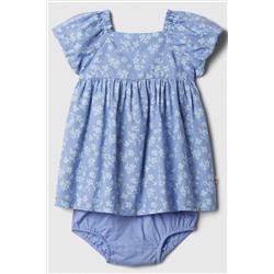 Gap Linen Blend Baby Floral Puff Sleeve Top and Shorts Set (Newborn-24mths)